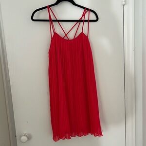 NWOT BCBGeneration Pink Pleated Dress